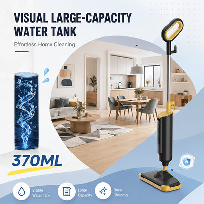 Steam Mop 10-in-1 1300W Detachable Handheld Floor Cleaning Machine – Multi-Surface Steam Cleaner for Hardwood, Tile, Laminate & Carpet, 16Ft Cord, 2 Washable Pads, Upright & Handheld 2-in-1