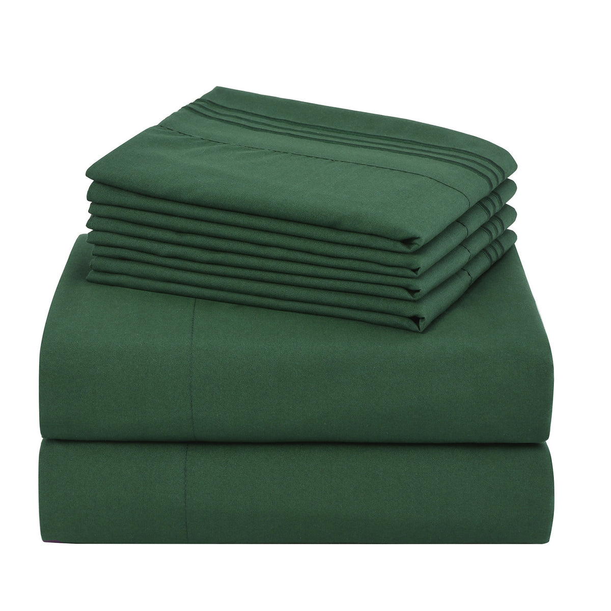 Microfiber Bed Sheets Set 6 Piece Hotel Grade 18" Deep Pocket, Breathable Soft Bedding Twin Full Queen King, 100 GSM All-Season Comfort, Machine Washable Fitted Sheet Flat Sheet Pillowcases, 12 Colors