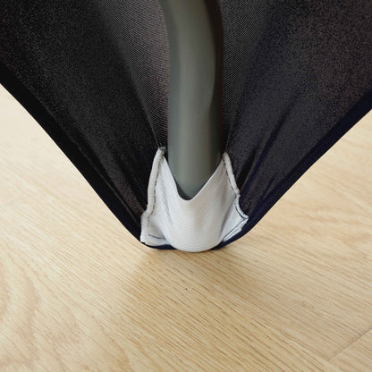 Spandex Tablecloth Fitted Stretch Table Cover 4ft 6ft 8ft - Wrinkle-Free Rectangle Table Cloth for Wedding, Party, Event, Banquet - 2-Pack Multi-Color Options White Black Navy Blue Pink