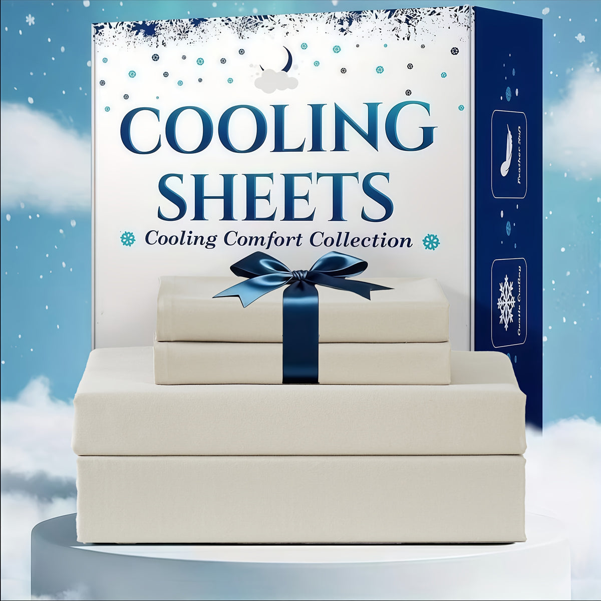 Cooling Bed Sheet Set 3 or 4 Piece Deep Pocket Fitted Sheet Flat Sheet Pillowcase Hotel Luxury Soft Wrinkle Free Twin Full Queen King Size 22 Colors