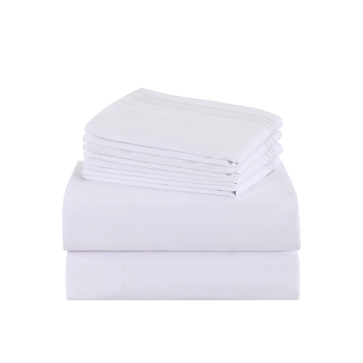 Microfiber Bed Sheets Set 6 Piece Hotel Grade 18" Deep Pocket, Breathable Soft Bedding Twin Full Queen King, 100 GSM All-Season Comfort, Machine Washable Fitted Sheet Flat Sheet Pillowcases, 12 Colors