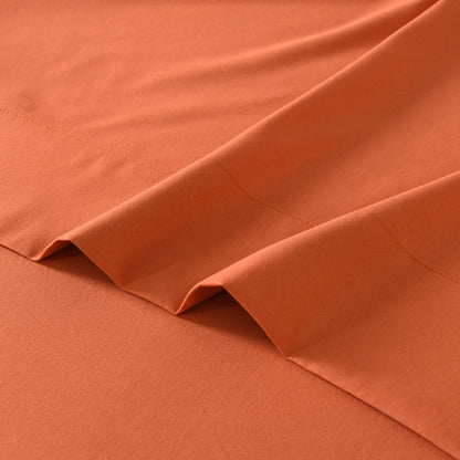 Microfiber Bed Sheets Set 6 Piece Hotel Grade 18" Deep Pocket, Breathable Soft Bedding Twin Full Queen King, 100 GSM All-Season Comfort, Machine Washable Fitted Sheet Flat Sheet Pillowcases, 12 Colors