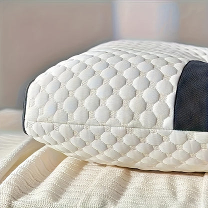 Neck Support Pillow Ergonomic Soft Massage Set of 2 or 4 – Deep Sleep Cervical Pillow with Removable Washable Cover, Shape-Retaining High-Quality Fill for Back Side Stomach Sleepers, Dorm & Home
