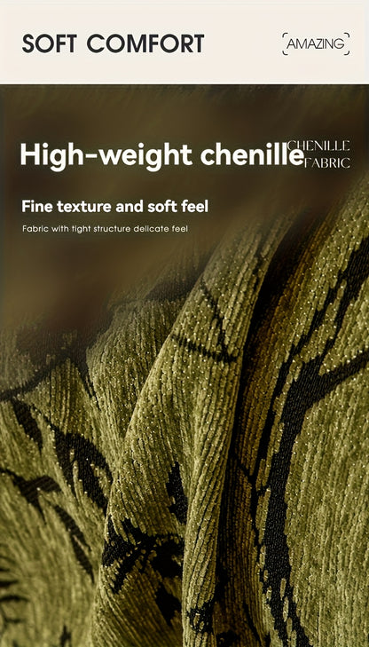 Chenille Tassel Sofa Throw Blanket for Couch – Thickened Non-Slip Machine Washable All-Season Sofa Cover for Living Room & Office, Multiple Sizes