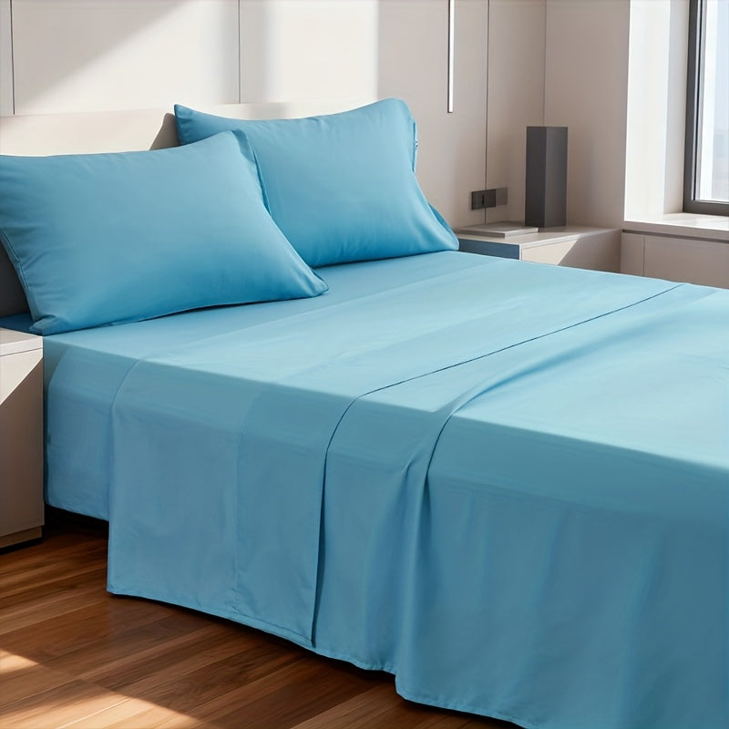 Bed Sheets Set Extra Deep Pocket 500 Thread Count, 3/4 Piece 18 Inch Deep Pocket Fitted Sheet Soft Brushed Microfiber Hotel Luxury Bedding, Wrinkle Free Breathable Bed Sheet Twin Full Queen King
