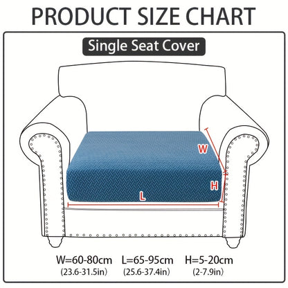 Stretch Jacquard Sofa Cover Non-Slip Elastic Furniture Protector for 1 2 3 4 Seater & L-Shaped Sectional Sofa – Wear-Resistant Polyester Slipcover, Machine Washable, Living Room Bedroom, 5 Colors