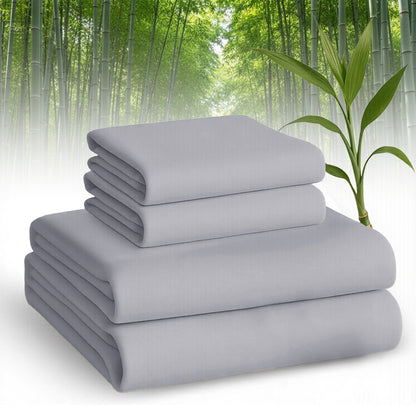 Bamboo Bed Sheet Set Twin Full Queen King - 2000TC Cooling Sheets Ultra Soft Deep Pocket Fits 16 Inch, All Season Comfort for Hot Sleepers with 2 Pillowcases, Multiple Colors