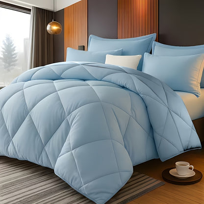 Bedding Comforter Set 30+ Colors All Season – Diamond Quilted Down Alternative Comforter with Pillowcases, Soft Lightweight Breathable Microfiber Fill, Twin Queen King, 2/3 Piece Bed Set for Bedroom Guest Room Dorm
