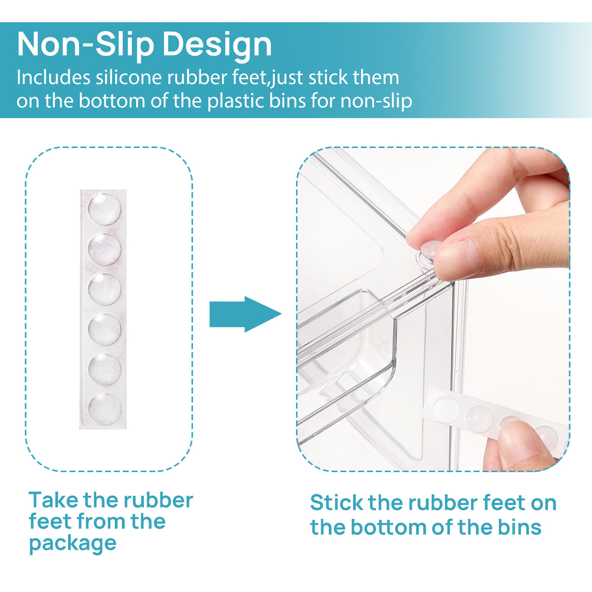 Stackable Storage Drawers 4 Pack Clear Acrylic Makeup Organizer - BPA-Free Bathroom Vanity Countertop Storage Bins for Skincare, Perfume & Cosmetics, Pull-Out Handle, Non-Slip, Multi-Room Use