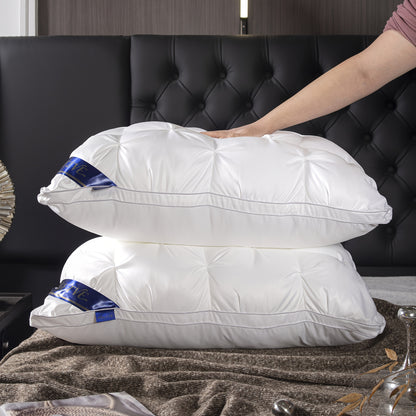 2pcs Luxury Hotel Pillow Set Queen King Size, Deep Sleep Neck Support, High Density Non-Collapse, Cool Breathable, Multiple Colors, Bedroom Sofa Guest Room, Mother's Day Gift
